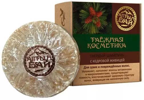 Шампунь для волос Алтын Бай твердый С кедровой живицей