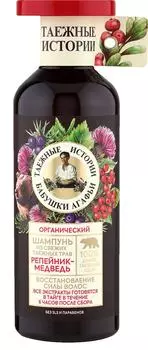 Шампунь для волос Рецепты бабушки Агафьи Репейник-медведь восстановление силы волос 500мл