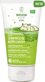 Шампунь-гель для волос и тела Weleda Лайм детский 150мл