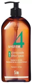 Шампунь Sim Sensitive System 4 Climbazole Shampoo 1 №1 для нормальной и жирной кожи головы 500мл