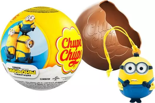 Шар шоколадный Chupa Chups с игрушкой-сюрпризом 20г в ассортименте