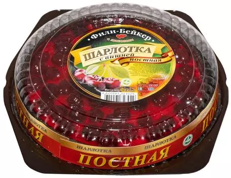 Шарлотка Фили-Бейкер с вишней постная 455гс доставкой!