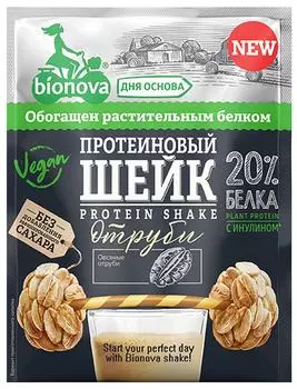 Шейк Bionova протеиновый с отрубями 25г