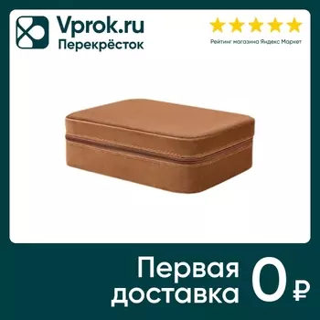 Шкатулка для украшений Arya Home Ada из велюра 15*9*20см