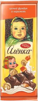 Шоколад Аленка Молочный фундук и карамель 165г