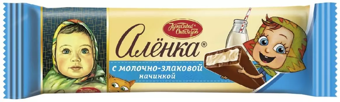 Шоколад Аленка Молочный с молочно-злаковой начинкой 45г