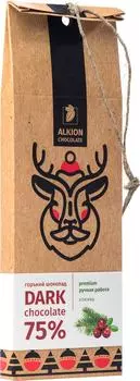 Шоколад Alkion chocolate Горький с клюквой 75% 100г