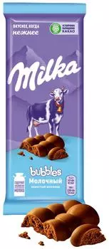 Шоколад Milka Bubbles Молочный пористый 76г