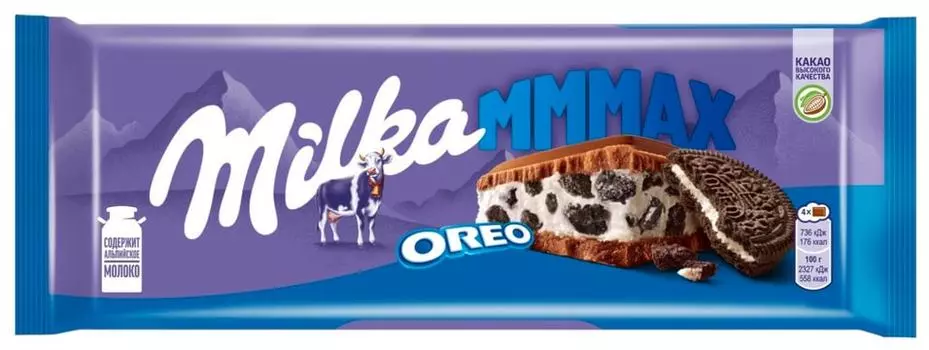 Шоколад Milka молочный Mmax Орео 253г. Закажите онлайн!