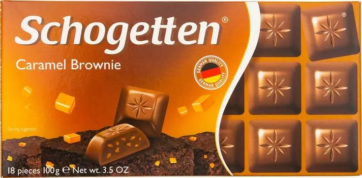 Шоколад Schogetten Молочный Caramel Brownie 100г