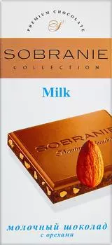 Шоколад Sobranie Молочный с орехами 90г