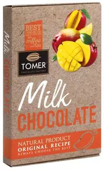 Шоколад Tomer молочный с манго 90г