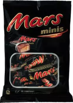 Шоколадный батончик Mars Minis 14шт*13гс доставкой!