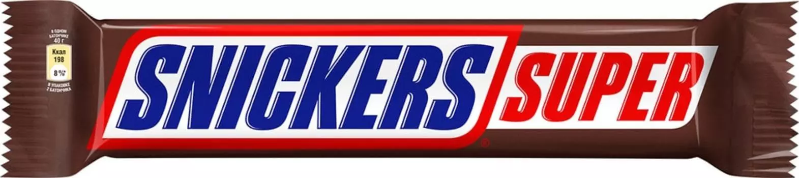 Шоколадный батончик Snickers Super 80г. Закажите онлайн!