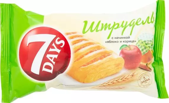 Штрудель 7 Days Яблоко Корица 80г