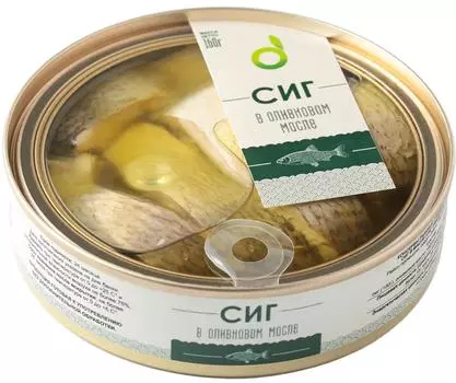 Сиг Ecofood в оливковом масле 160г