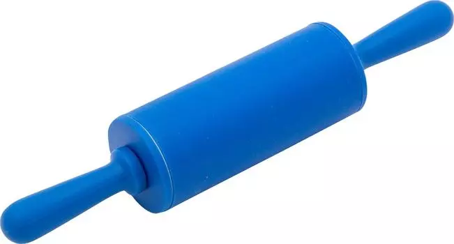 Скалка Мультидом силиконовая с пластмассовыми ручками 22см