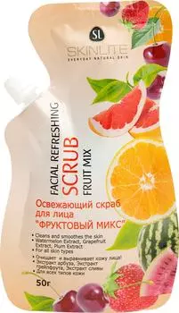 Скраб для лица Skinlite Фруктовый микс освежающий 50г