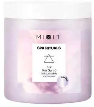 Скраб для тела MiXiT Spa Rituals Тонизирующий Aer Salt Scrub с экстрактами орхидеи и готу колы 250г