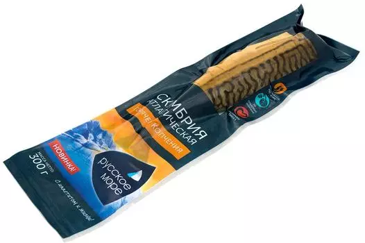 Скумбрия Русское море атлантическая горячего копчения 300г