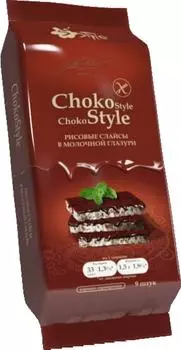 Слайсы рисовые Choko Style в молочной глазури 68г