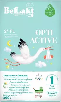 Смесь Bellakt Opti Active 1 молочная 400гс доставкой!