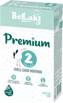 Смесь Bellakt Premium 2 молочная 400г. Закажите онлайн!