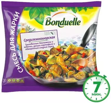 Смесь Bonduelle Средиземноморская быстрозамороженная для жарки 700г
