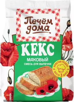 Смесь для выпечки Печем дома Кекс маковый 300г