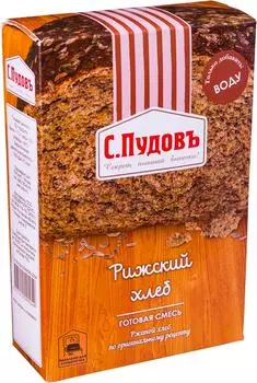 Смесь для выпечки С.Пудовъ Рижский хлеб 500гс доставкой!