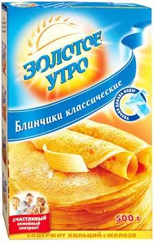 Смесь для выпечки Золотое утро Блинчики классические 500г