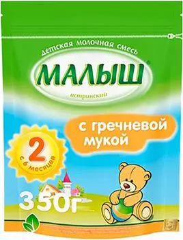 Смесь Малыш Истринский 2 Молочная с гречневой мукой С 6 месяцев 350г