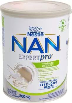 Смесь NAN Тройной комфорт 800г - Vprok.ru Перекрёсток
