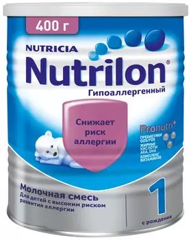 Смесь Nutrilon 1 Гипоаллергенный С 0 месяцев 400г