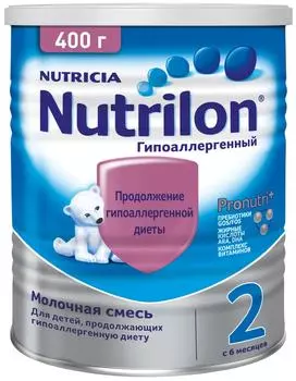 Смесь Nutrilon 2 Гипоаллергенный С 6 месяцев 400г