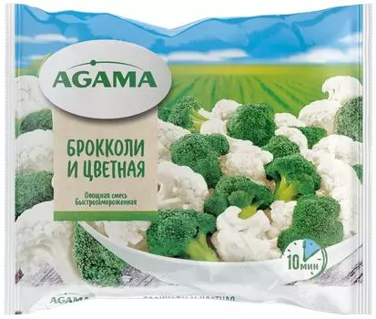 Смесь овощная Agama Брокколи и цветная 400гс доставкой!