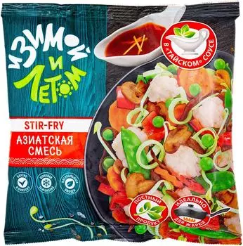 Смесь овощная И зимой и летом Азиатская с грибами и соусом замороженная 400г