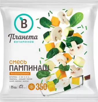 Смесь овощная Планета Витаминов Пампинаш быстрозамороженная 350г