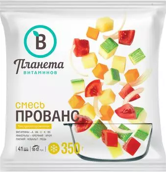 Смесь овощная Планета Витаминов Прованс быстрозамороженная 350г
