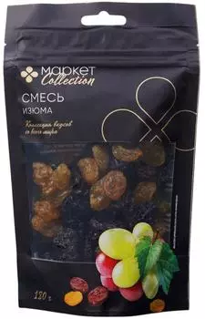 Смесь винограда сушеного Маркет Collection без косточек 180г