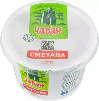 Сметана Чабан 40% 200г