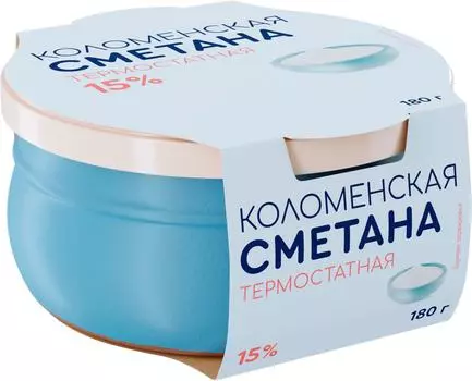 Сметана Коломенский термостатная 15% 180г