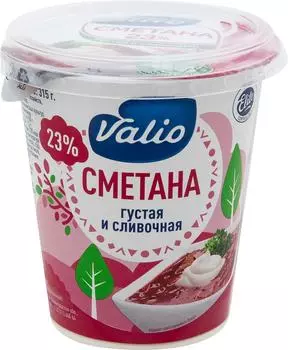 Сметана Valio 23% 315г