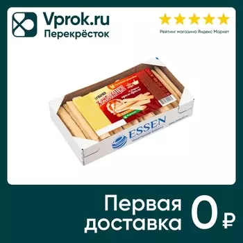 Снеки Essen Трубочки хрустящие со вкусом крем-брюле 400г