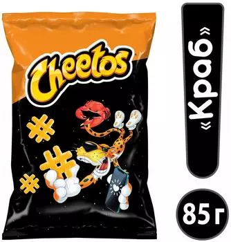 Снеки кукурузные Cheetos Краб 85г - Vprok.ru Перекрёсток