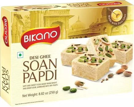 Соан Папди Bikano с орехами 250г