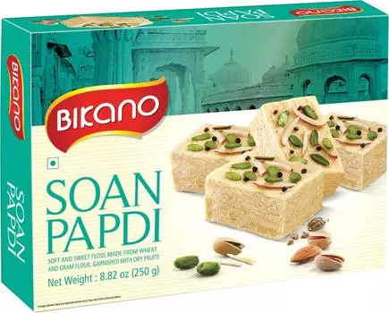 Соан Папди Bikano с орехами 250г