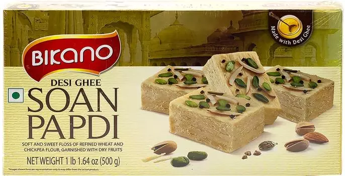 Соан Папди Bikano с орехами 500г