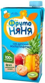 Сок ФрутоНяня Мультифрукт с 3 лет 500млс доставкой!
