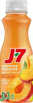 Сок J7 Яблоко Персик 300мл